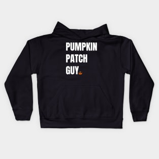 Pumpkin Patch Guy - Minimalist Design with a Pumpkin Kids Hoodie